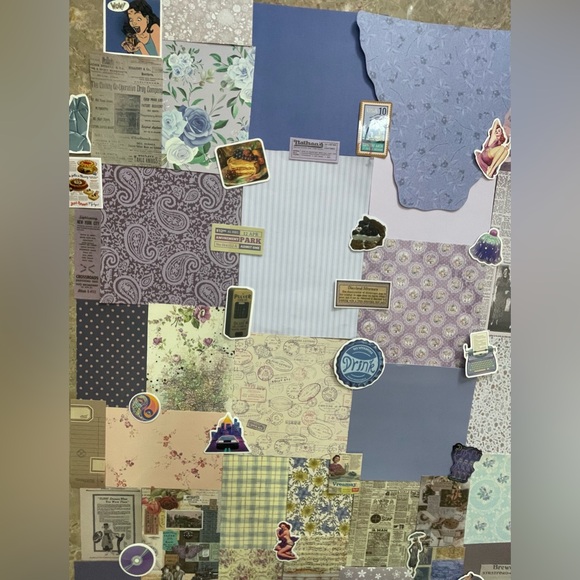 Junk Journal Ephemera Kit: Mixed Retro - Pinup Purple Edition - Picture 4 of 10